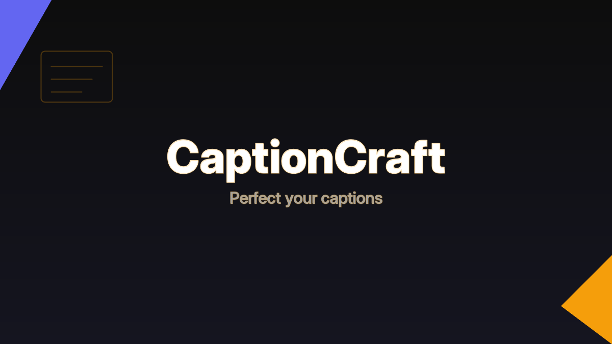 CaptionCraft