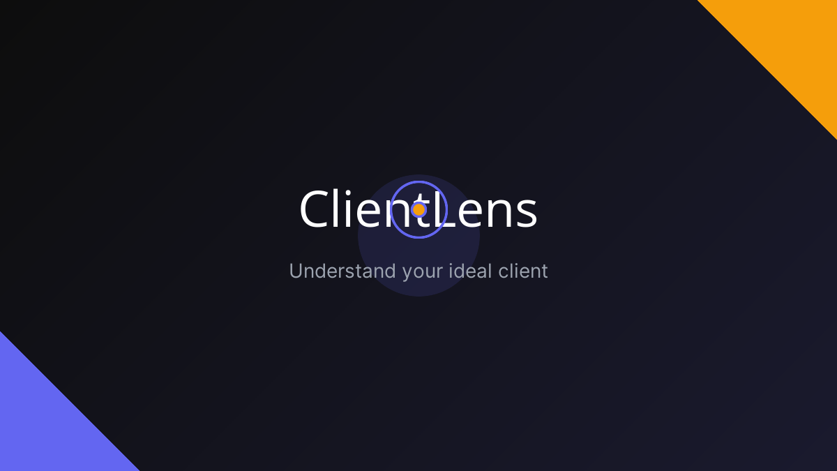 ClientLens - AI marketing tool interface