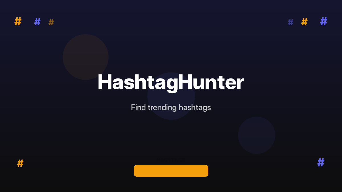 HashtagHunter - AI marketing tool interface