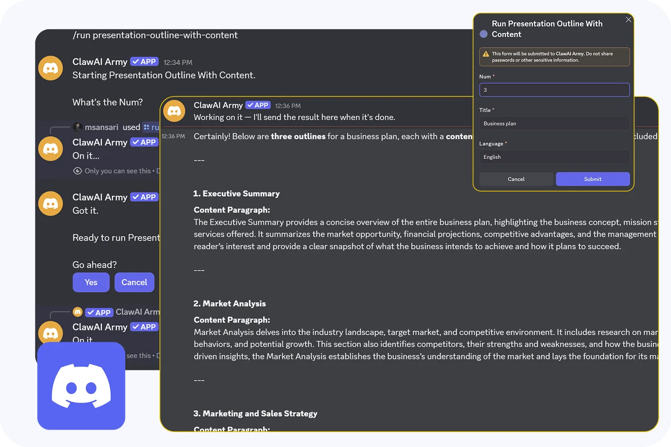 Custom Claw Agent Builder interface